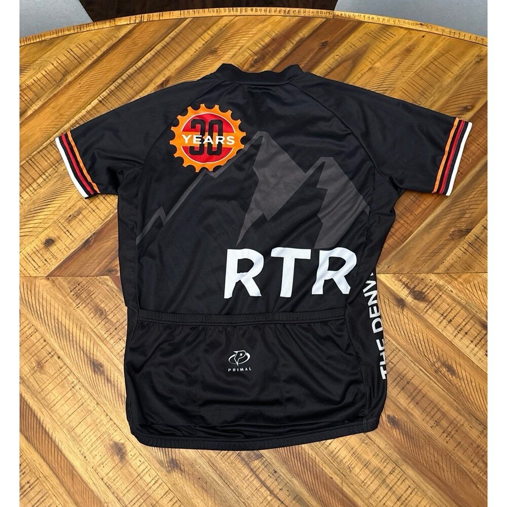 Primal Ride the Rockies 30th Anniversary Cycling Jersey Medium Full Zip Dirty 30
